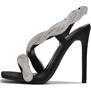 Cape Robbin Black and Silver Heels